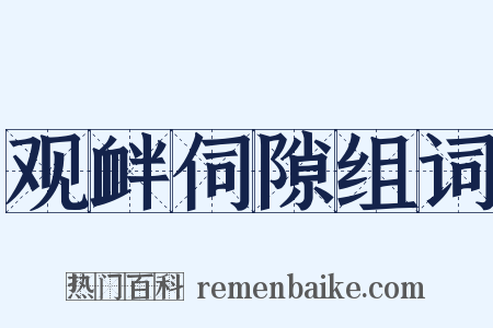 观衅伺隙组词是什么意思的图片